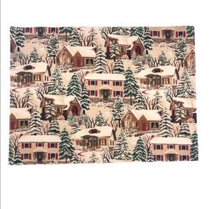 Christmas Tree House Cotton Dining Table Placemats